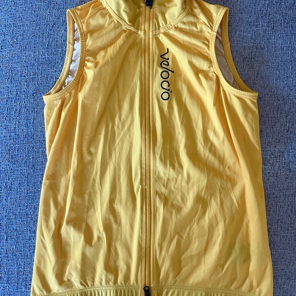Velocio Women’s Yellow Cycling Vest - Sz M